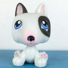 Authentic Littlest Pet Shop Black and White Diary Dog Pit Bull / Terrier LPS