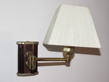 05E37 ANCIENNE LAMPE VINTAGE APPLIQUE MURALE POSITION ARTICULÉE LISEUSE