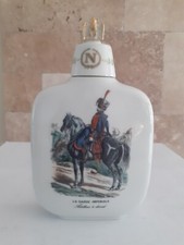 Bouteille cognac porcelaine Otard, La garde Impériale, Artillerie à cheval, vide