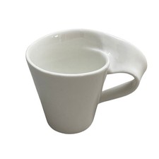 Lot 6 Tasses Wilson Caesars Porcelaine Blanche Style New Wave Design