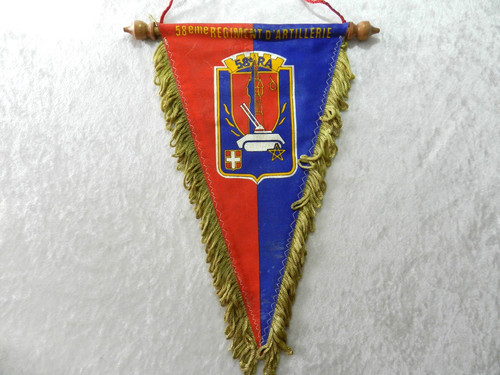 Ancien fanion militaire e - militaire, 58