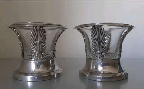 Paire salerons argent - de,
