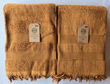 2 draps de bain cuivre 70x140