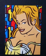 33 Walter Minus Pin-up card ,1996 Pop sexy Art Lichtenstein style, Sylvia 1/1000