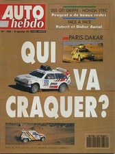 Auto hebdo 760 01 1991 - hebdo, 09/01/1991