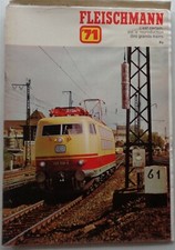 FLEISCHMANN catalogue Ech Ho/N train/auto rallye Bon Etat 1971 avec Tarif
