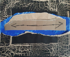 Grand Collage Mixte signé