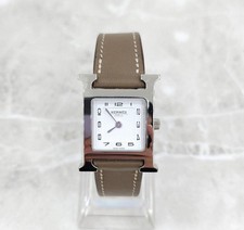 Hermes Montre H en acier Heure
