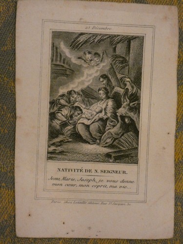 Image pieuse nativité - , de