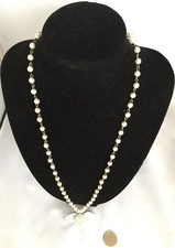 ORIGINAL COLLIER PENDENTIF "COEUR AILE"/ PERLES/ ANNEES 1960