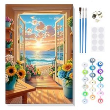 Peinture Numero Enfant Adulte avec Cadre Paysage Peinture par Numero Adulte D...