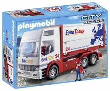 PLAYMOBIL 9370 Camion porte conteneurs cargo Euro Trans NEUF semi remorque