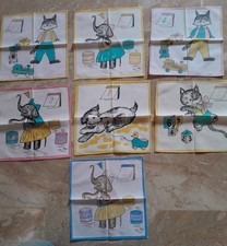 Carrés en tissus vintage années 1960