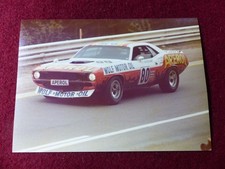photo originale / SPA FRANCORCHAMPS / 4 mai 1974 / PLYMOUTH hemi cuda 7000cc TS