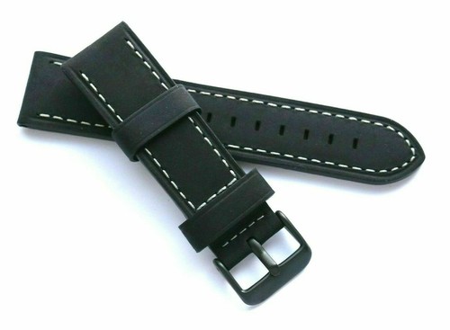 22mm black crazy horse - black,