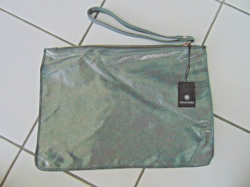 Pochette argenté souple