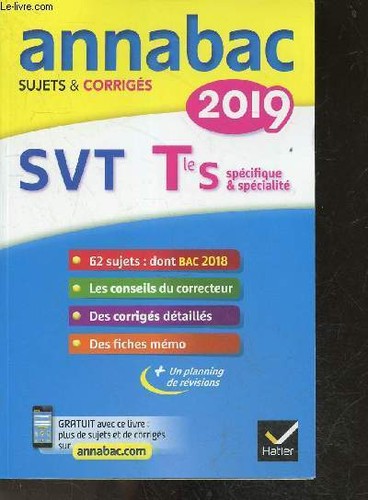 Annabac 2019 svt terminale s - 2019,