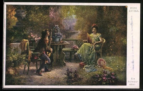 Carte postale artiste hans - postale,