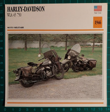 Photo Moto HARLEY-DAVIDSON WLA 45 750 - FICHE TECHNIQUE ( F 41 )
