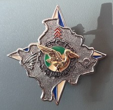 Insigne OPEX Train Parachutiste et GT 519 7° Mandat SFOR KOSOVO ORIGINAL BADGE