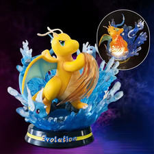🔷 Figurine Pokémon Dracolosse Lumineux 22cm | PVC ABS Évolution Dragonite