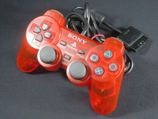 dual shock 2 ps2 manette ps crimson red playstation sony japan game jp clear