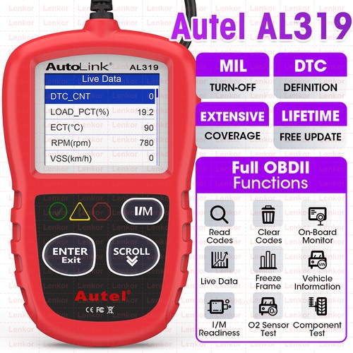 Autel autolink al319 obd2 can - autel,