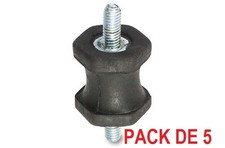 5 SILENT BLOC CAOUTCHOUC MALE MALE Ø22mm H 25mm M6 GROUPE ELECTROGENE NEUF