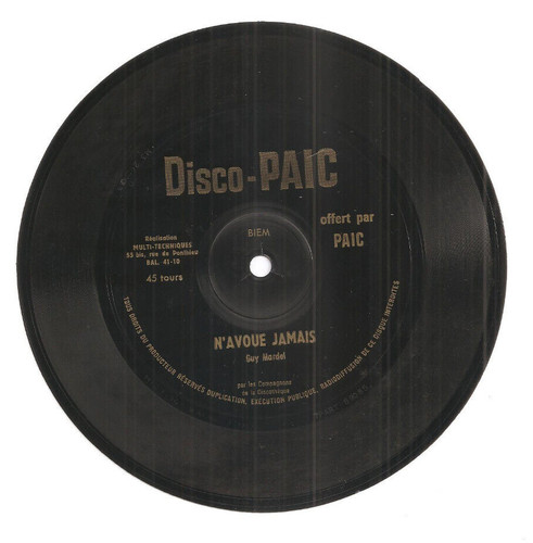 Lot disques 45t - de,