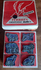 Tampon ancien caoutchouc "Studia" Animaux de la ferme