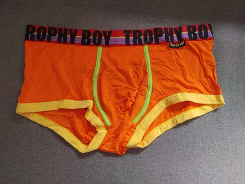 Orange boxer open back - boxer, open-back