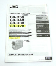 NOTICE MANUEL CAMESCOPE NUMERIQUE MINI DV JVC GR D50 / GR D40 / GR D30 / GR D20