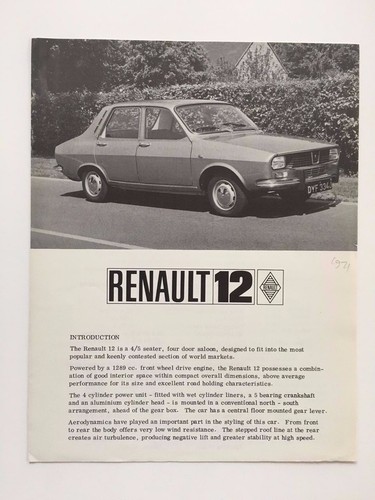 1971 renault original car - 12,