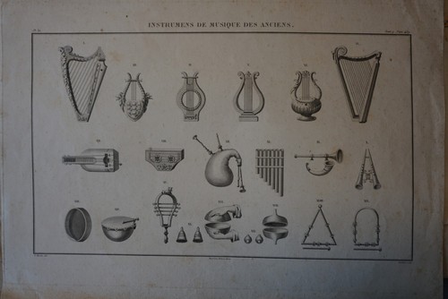 Belle gravure xviii musique - gravure, xviii°