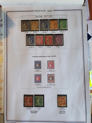 Timbres france 3 pages - timbres, france,