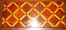 Boite en bois décor marqueterie Art déco
