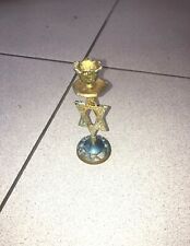 Ancien chandelier hébraïque avec étoile de David, en cuivre doré?