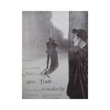 AUBERT Gaston L'Amour qui Tue Pousthomis Chant Piano 1910