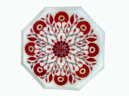 Marble table top semi - top,