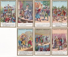 CHROMOS  SERIE  "LE  THEATRE  A TRAVERS LES"   EDITE PAR "CHOCOLAT  REVILLON"