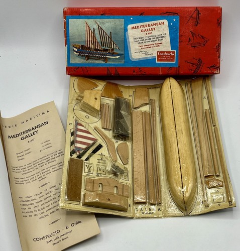 Maquette bois bateau galère - bois,