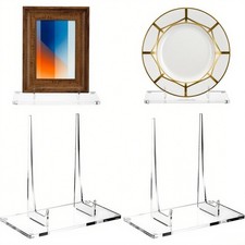 Porte-livres acrylique stable à afficher pour photos livres et cartes postales