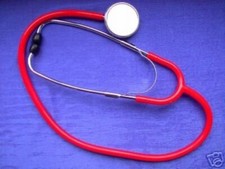 Tête Plate Stéthoscope Rouge, pour Médecin,Pratique,Hôpital