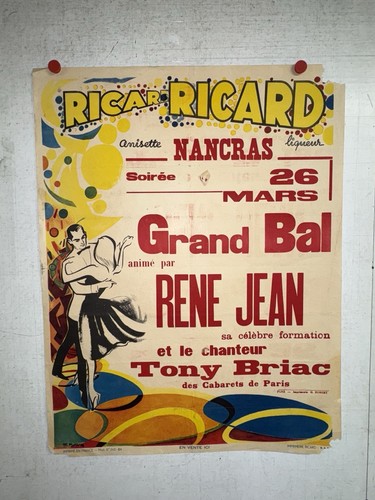 Rare affiche ancienne ricard - affiche,