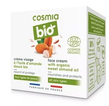 Crème visage à l’huile d’amande douce bio Cosmia