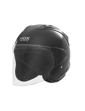 Casque JET NOX N220-S noir brillant Taille L *NEUF*
