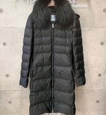 Prada Doudoune en duvet d'oie avec fourrure de renard pour femme noir 148556390