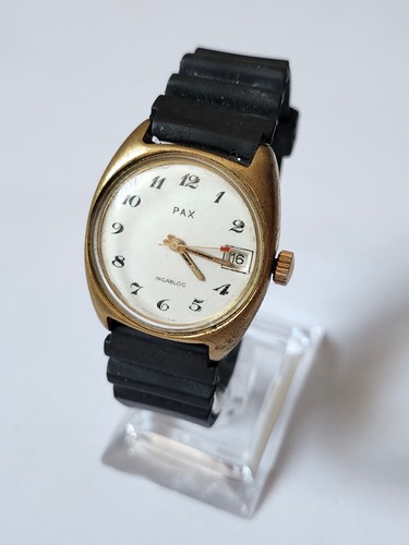 Montre vintage pax incabloc - montre,