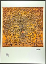 Keith Haring Untitled Signé