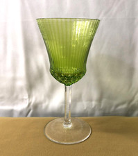 verre en cristal doublé vert